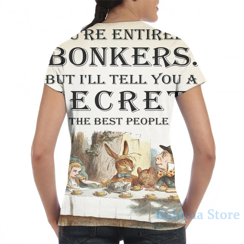 Футболка унисекс с надписью Алиса в стране чудес | Мужская одежда