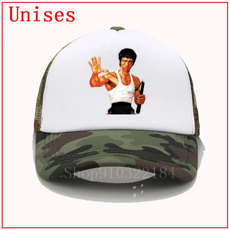 Lee Мода 2017 бейсболка в стиле Брюса китайского кунг-фу с персонажем из фильма