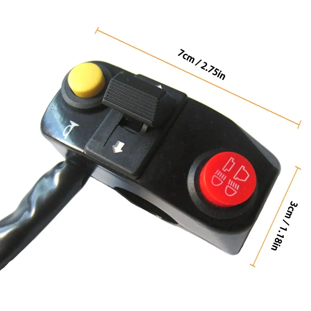 7/8 &quotAC/DC 12V светодиодные фары/поворотные сигнальные огни/рог 3 в 1 Универсальный