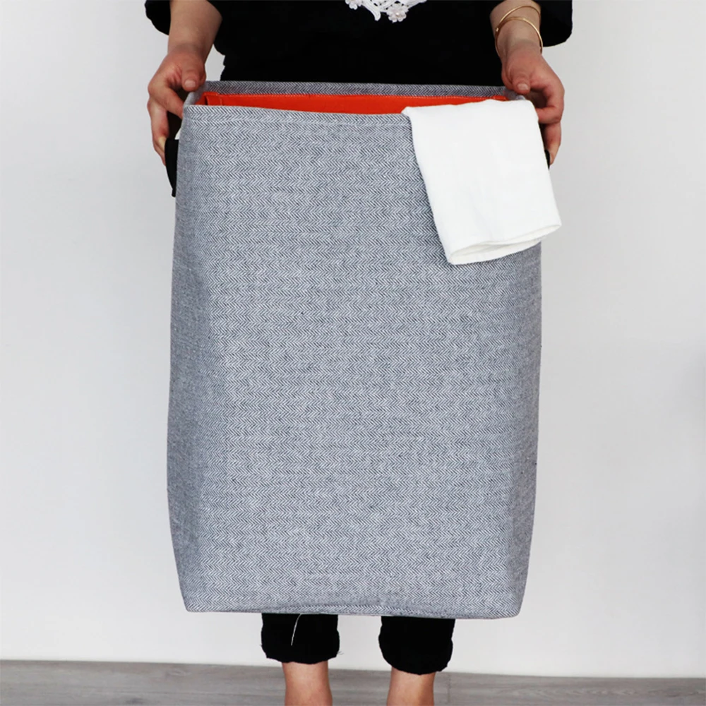 Корзина для грязной одежды складная корзина белья с рамкой держатель хранения