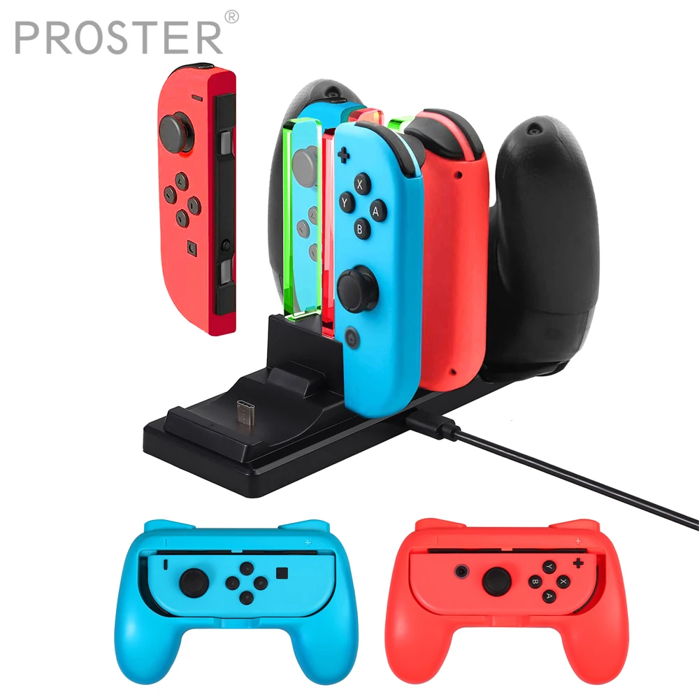 Proster для 6 в 1 зарядное устройство Колыбель контроллер nintendo Переключатель консоли