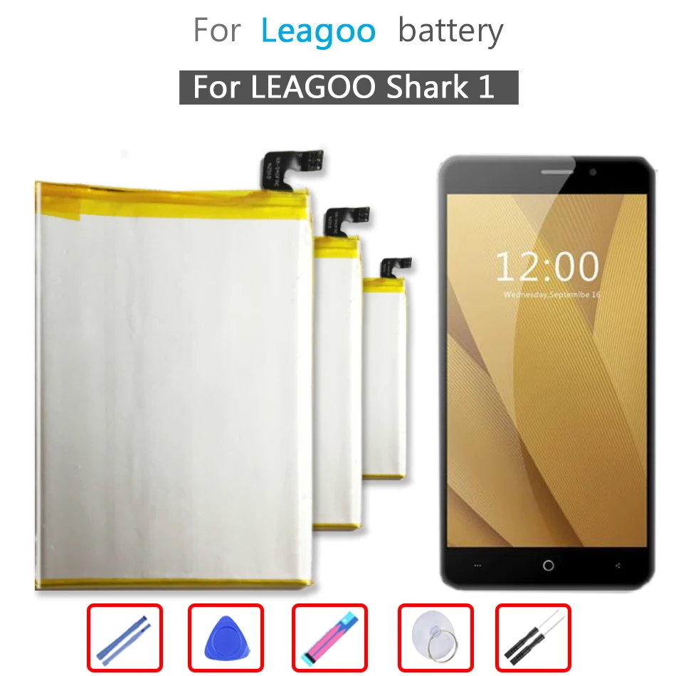 

For LEAGOO Shark 1 / Shark1 Mobile Phone Replacement Battery 6000mAh + Free Tool