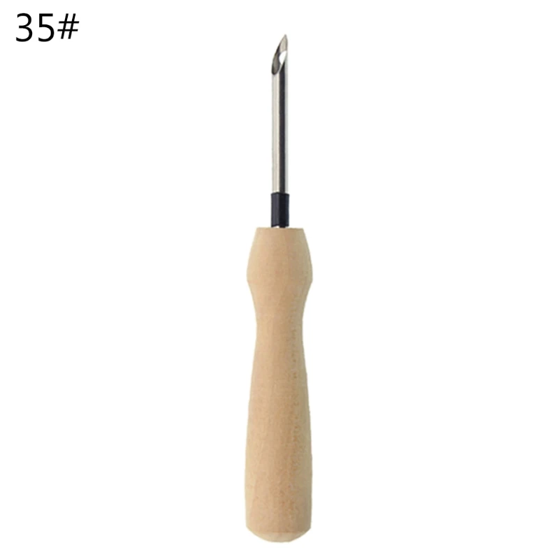 

Knitting Embroidery Pen Weaving Felting Craft Punch Needle Threader Wooden Tool D7WE