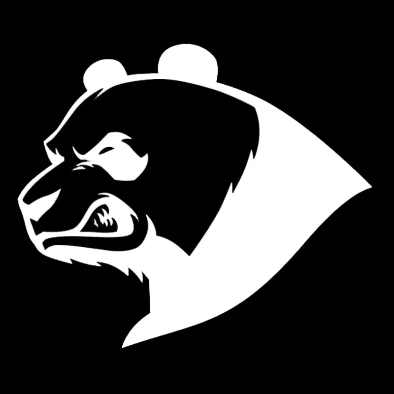 

Aliauto Personality Creative Car Stickers Angry Panda Bear Animal Automobile Styling Vinyl Reflective Black/Silver,13cm*11cm