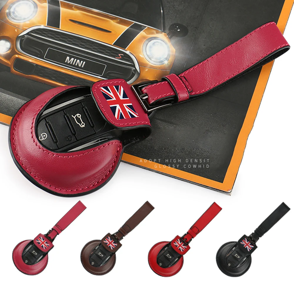 Чехол для ключей из натуральной кожи защитный чехол брелок Mini Cooper JCW One F54 F55 F56