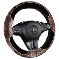car steering wheel cover short plush steering cover winter keep warm steering wheel comfortable driving diameter 36 5 38 cm