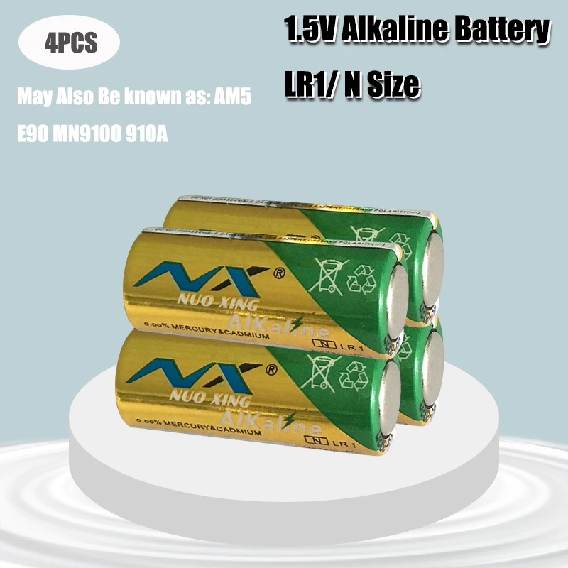 4 шт. 1 5 V LR1 AM5 E90 MN9100 N размер Щелочная первичная и сухая батарея для MP3 Walkman плееров