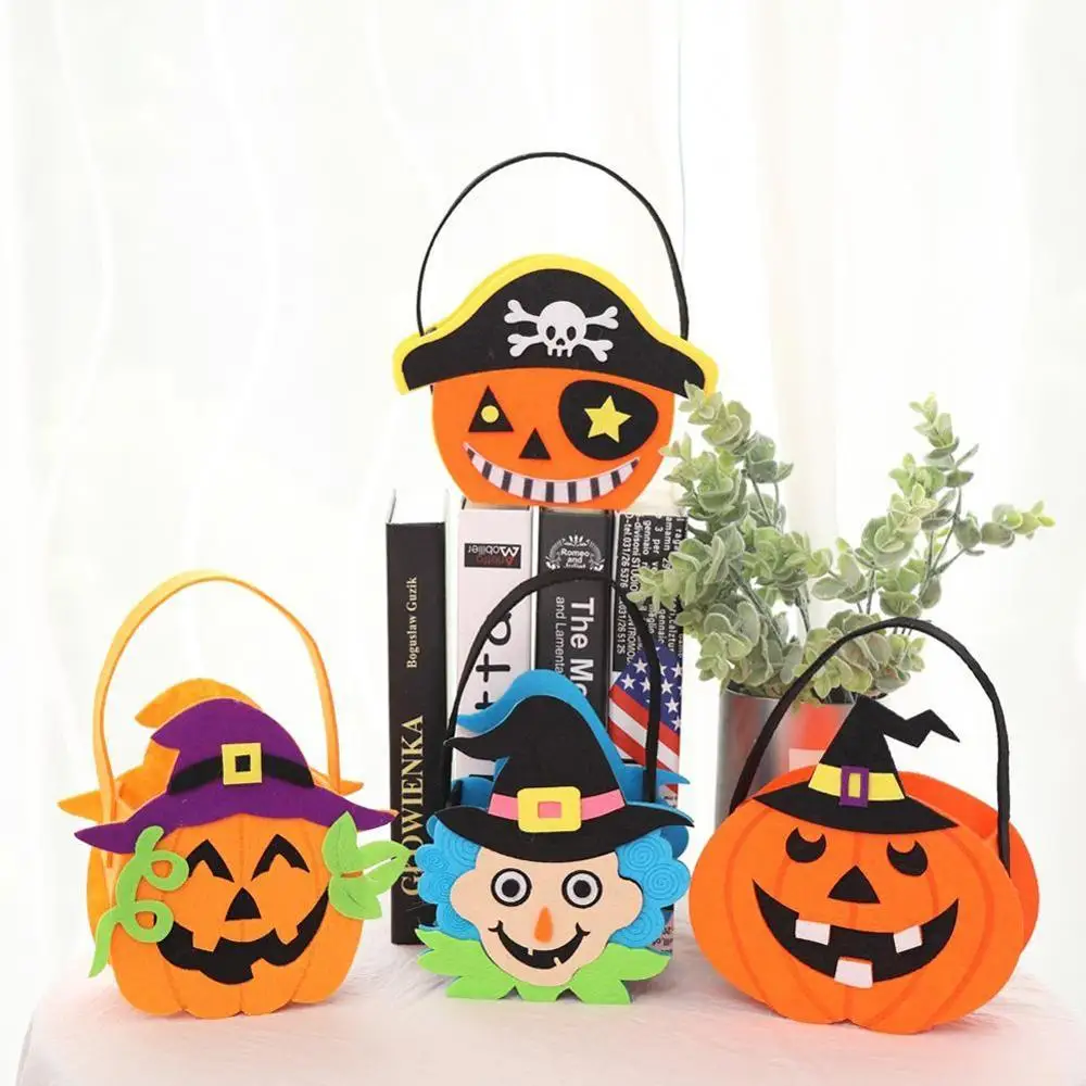 Конфетная Сумка На Хэллоуин с изображением тыквы ведьмы паука Детская сумка для