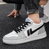 leather casual shoes for men air force one male flat sneakers plus size husband white leatherette classic sports shoe designer