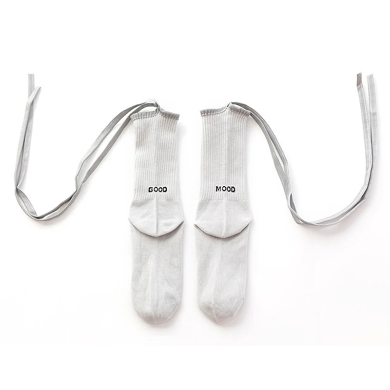 

Women Combed Cotton The Bandage Knee High Yoga Socks Slim Non Slip Stockings for Ballet Dance Fitness Sports Socks Skateboarding