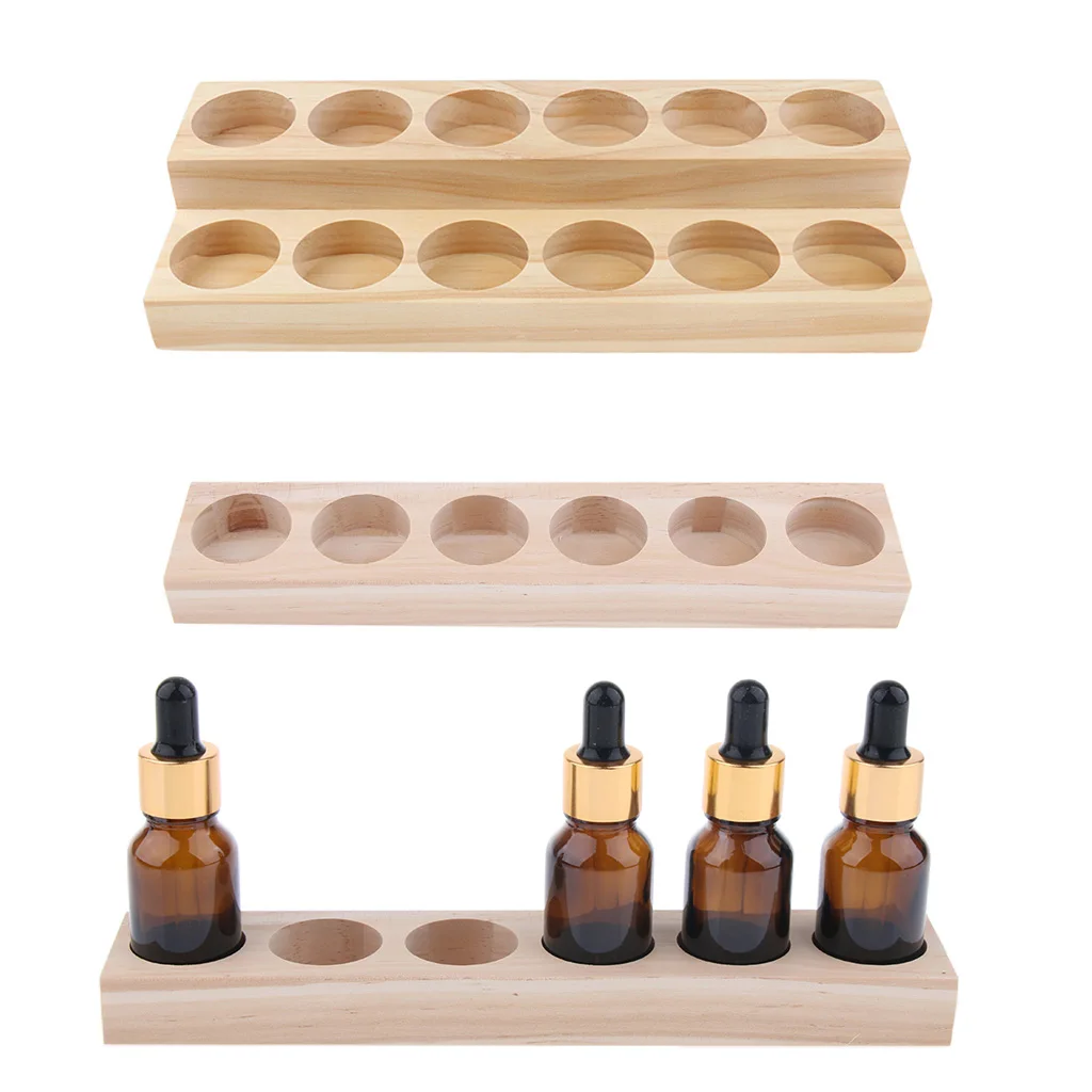 2 шт. дерево эфирные масла Ароматерапия с парфюмом Дисплей Подставка органайзер