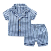2 7t summer boys nightwear set short sleeve stripe topsshorts pant kids toddler baby boy children sleepwear pyjamas