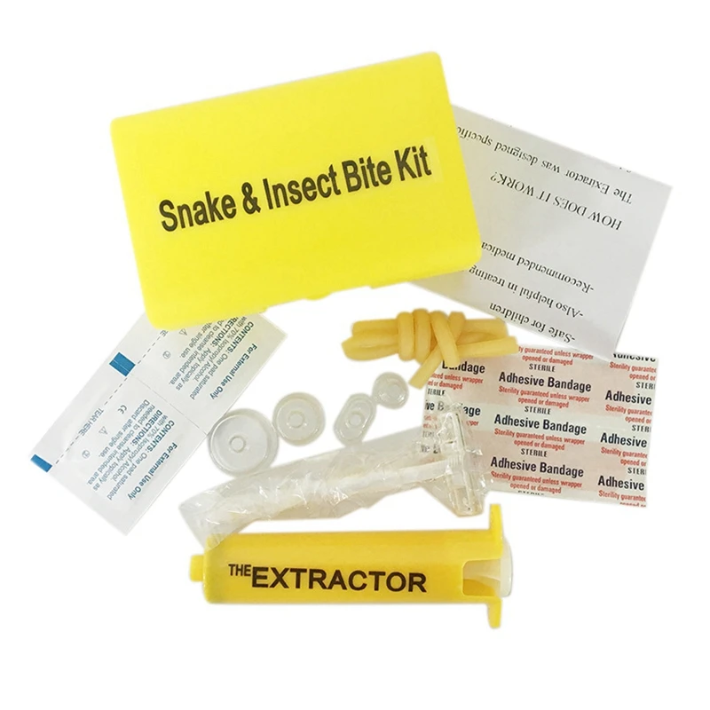 

Venom Extractor Outdoor Survival Venom Extractor Pump Vacuum Aspirator Kits for Camping Hiking Emergency Bite and Sting