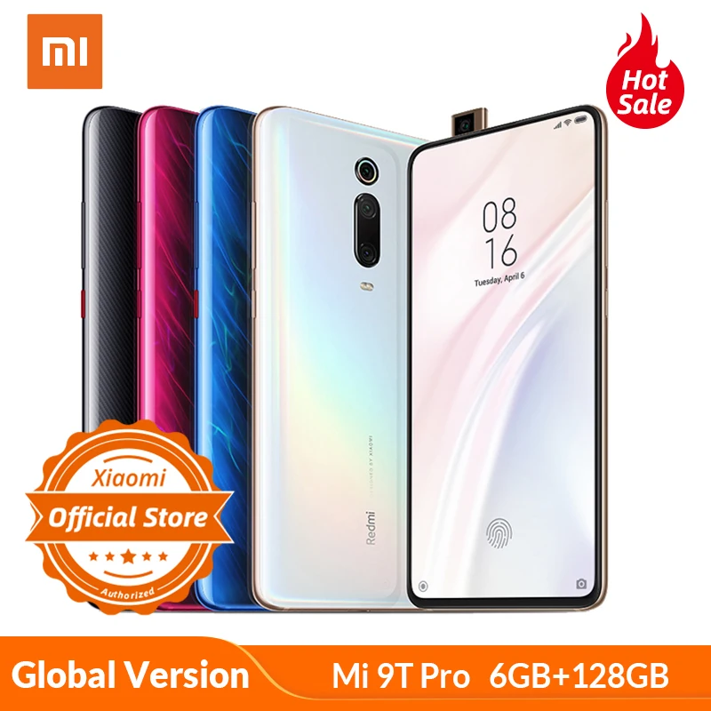 Смартфон Xiaomi Mi 9T pro 6GB 128GB с глобальной версией, камера Snapdragon 855, 48 МП, 4000 мА/ч, экран 6,39 дюйма, Fingerprient Popup QC 4,0