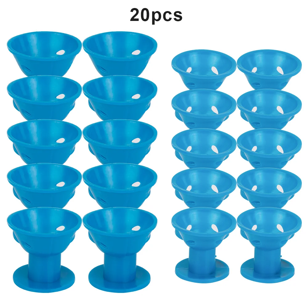 blue 10 big 10 small 10/20/30pcs/set Magic Hair Care Rollers for Curler Sleeping No Heat Soft Rubber Silicone Hair Curler Twist Hair Styling DIY Tool - Цвет: blue 10 big 10 small