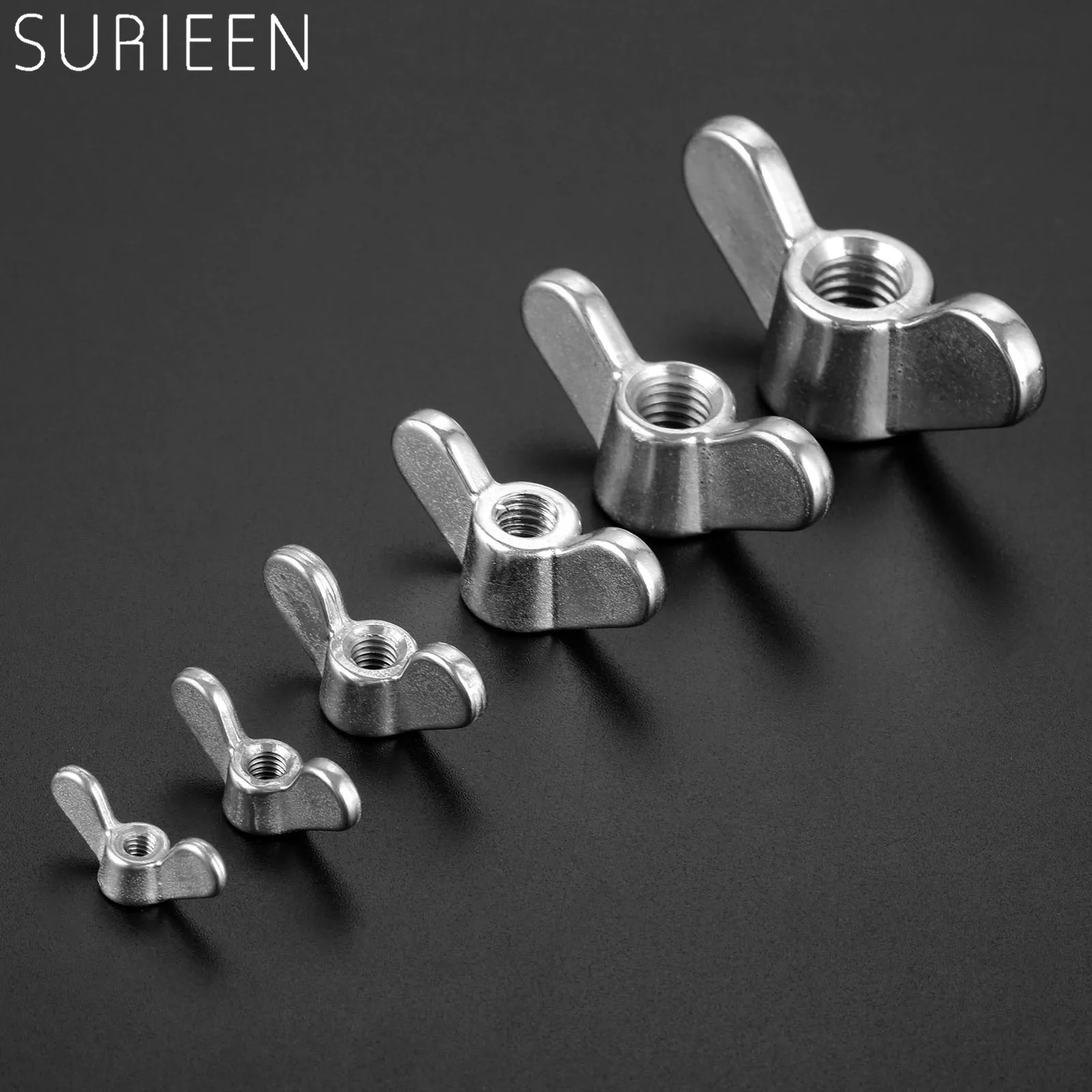 10 шт. морские гайки с крыльями бабочки из нержавеющей стали 304 ручная затяжка