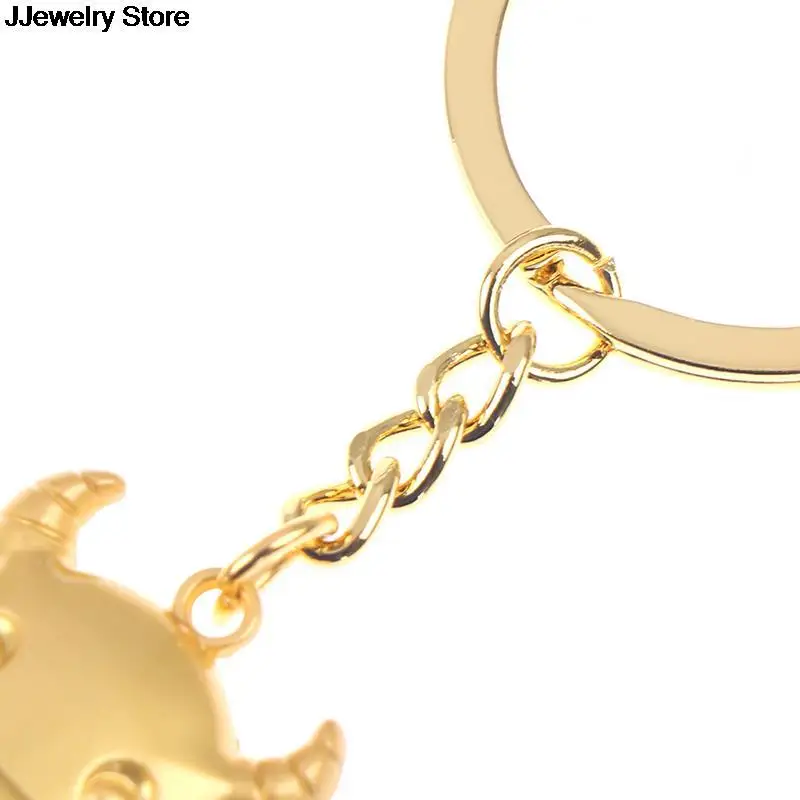 1 шт. Китайский Знак зодиака бык Год Брелок-подвеска Lucky кольцо для ключей с