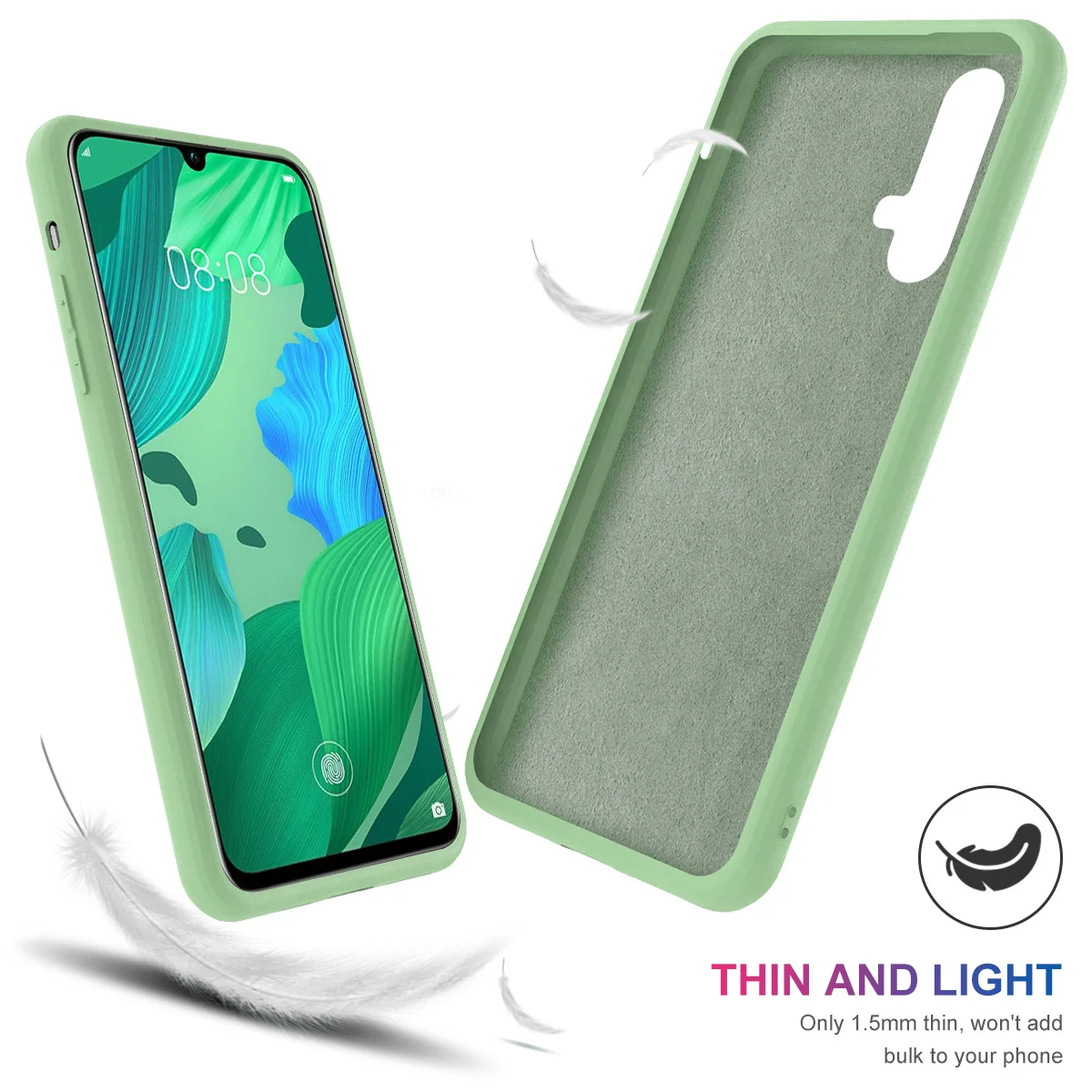 For Huawei Y9 P20 Lite Nova 5 Pro Honor 8X 20 Enjoy 9 Plus Slim Fit Soft TPU Phone Back Case Built-in Velvet Material Cover |