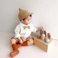 2021 kids boys clothes sets spanish toddler cotton t shirt tops and shorts pants outfits 2pcs children kids boys birthday suit