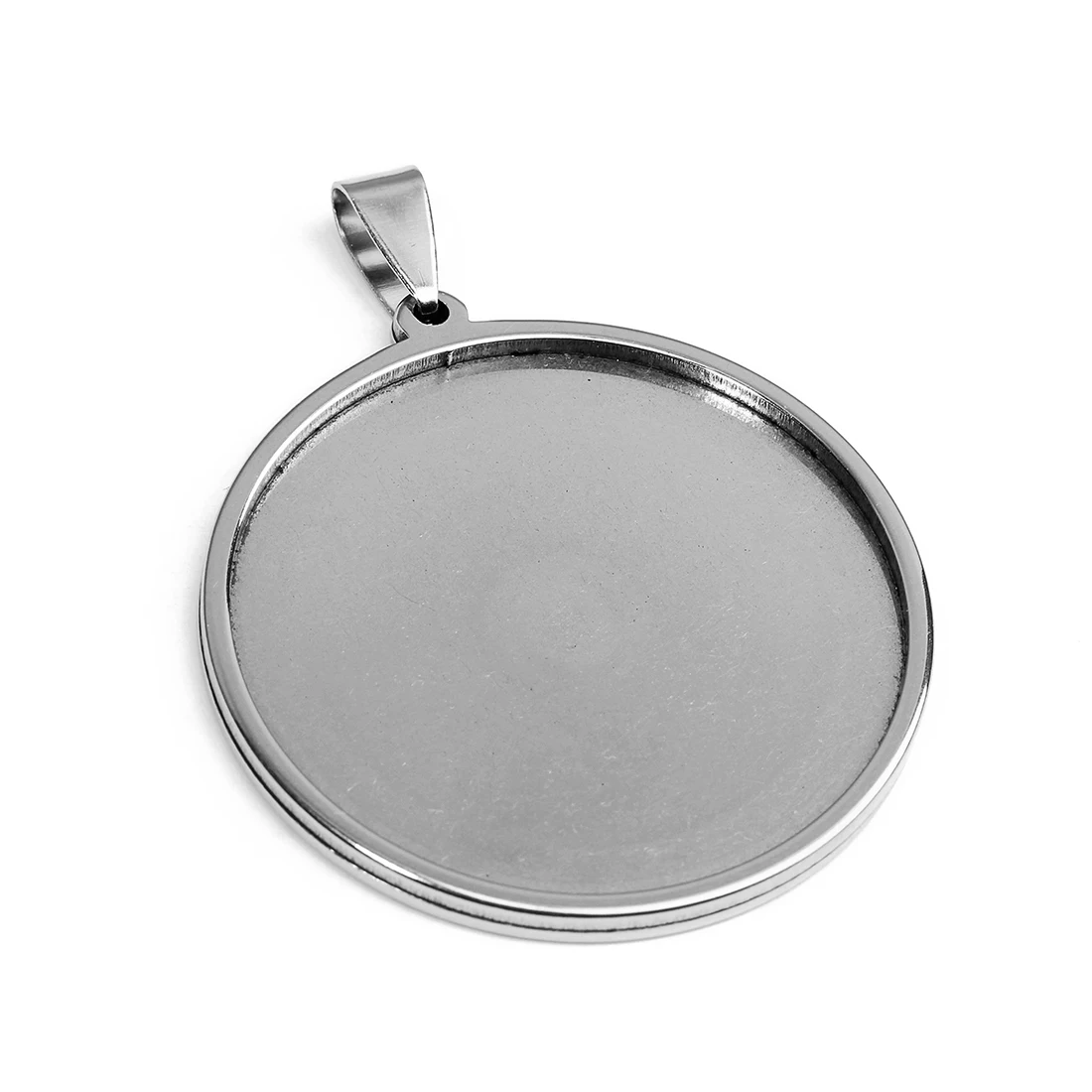 

5pcs 20/25/30/35/40mm Pendant Necklace Cabochon Base DIY Jewelry Making Plated Crafts Setting jewellery Findings Accessories