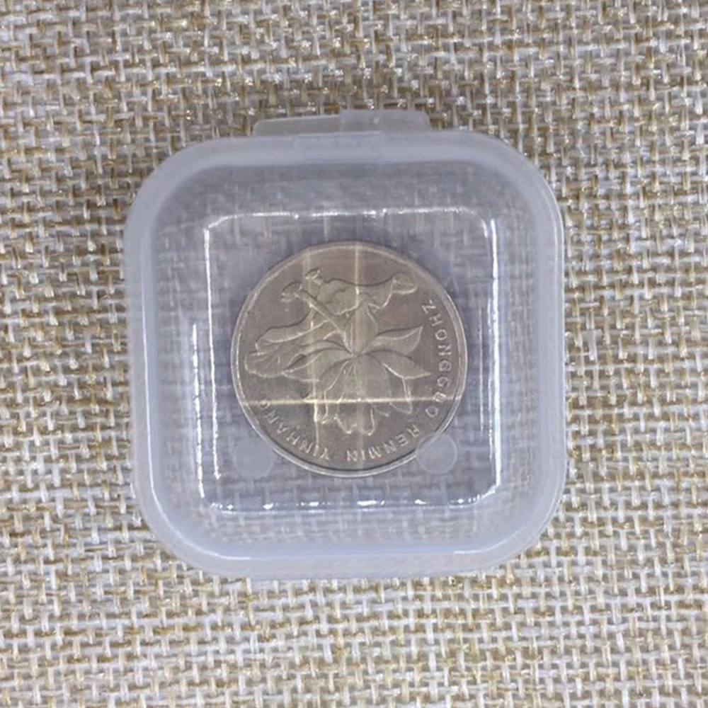10 шт./компл. мини красивая коробка для хранения 35*35*18 мм прозрачные пластиковые декоративные маленькие коробки ювелирные изделия офисные украшения