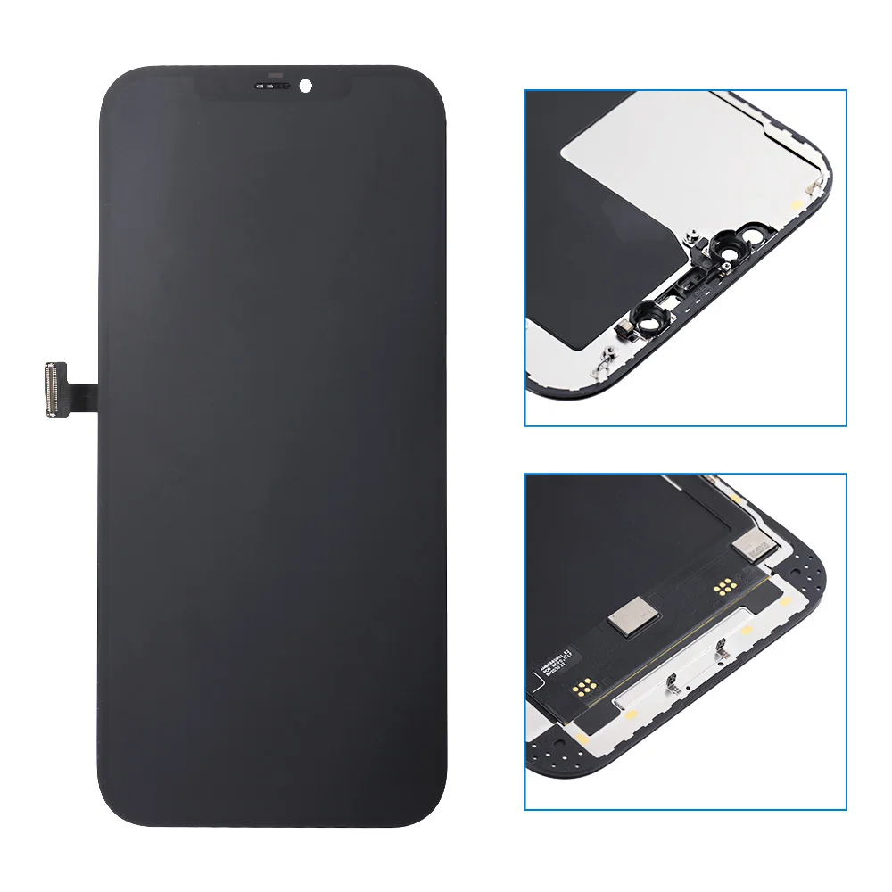 RJ Incell-pantalla lcd para m&oacute;vil, montaje de digitalizador t&aacute;ctil 3D, sin p&iacute;xeles muertos, para iPhone 12 Pro Max/12 Pro/12Mini-2