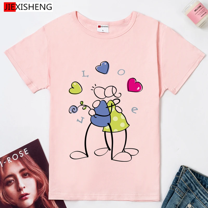 Женские футболки с принтом LOVE Graphic модная забавная Повседневная футболка