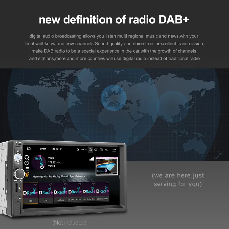 Dab + USB адаптер для Android автомобильный радиоприемник коробка DAB цифровой стерео
