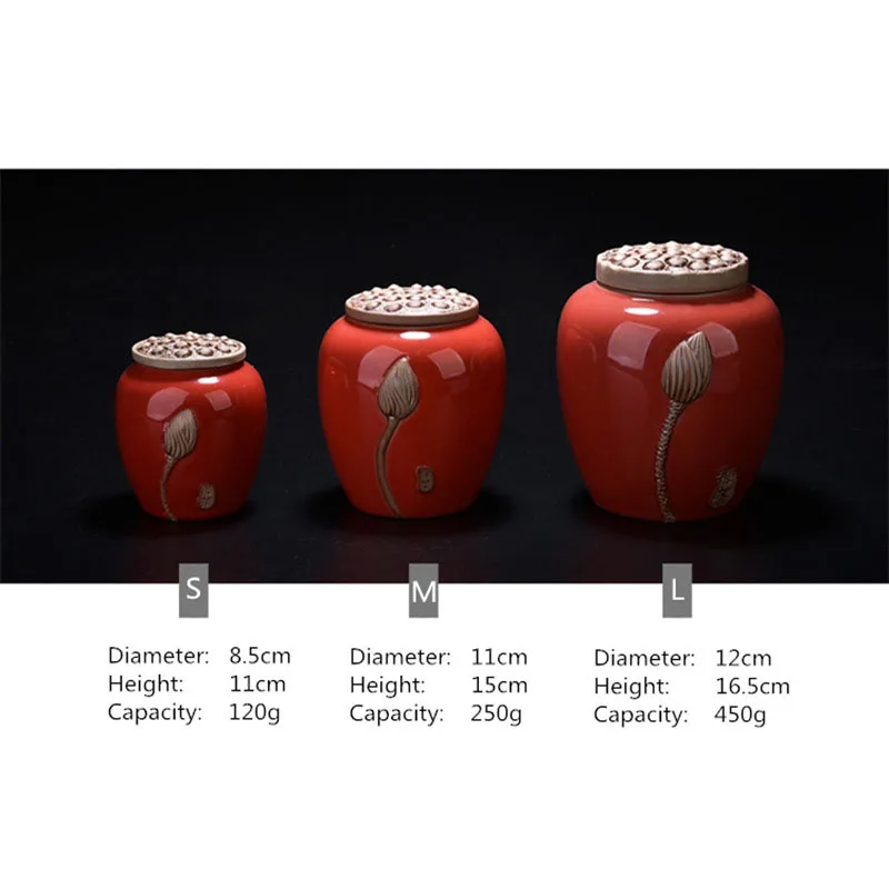 Керамическая чайная банка в традиционном китайском стиле коробка мини коробки