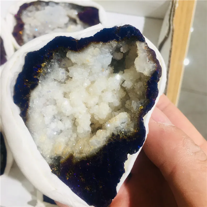 Золото натуральный агат хрустальное отверстие корнеопия офисная мебель фэн-шуй