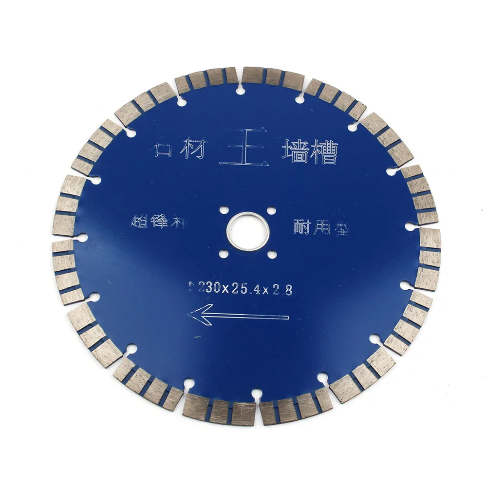 

9" 230mm Diamond Saw Blade Cutting Disc WheelTurbo Segmented Cutting Blade,Dry Cutting Disc for Marble,Granite,Stone 1pc