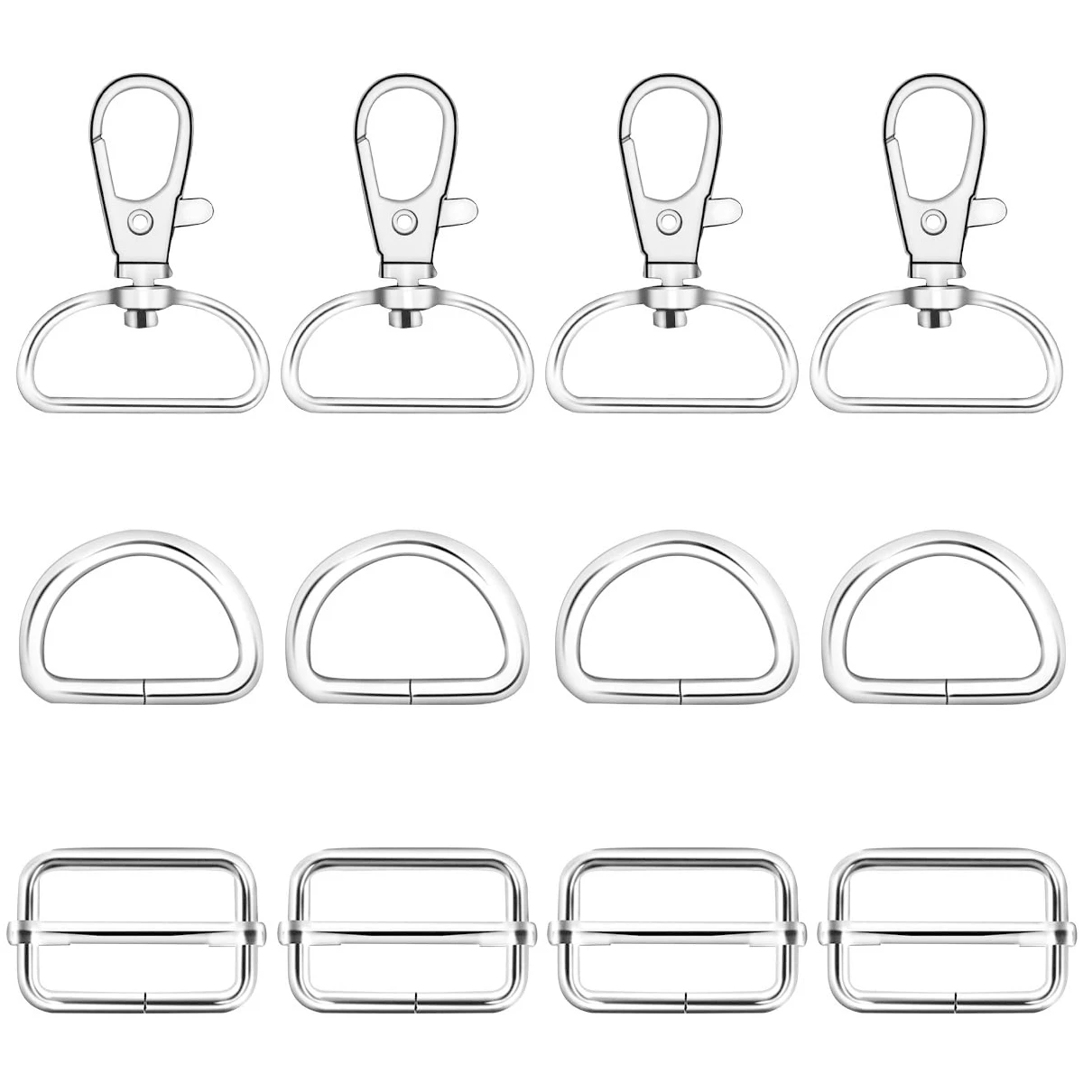 Металлический вращающийся брелок Крючки с d кольцами и скользящей пряжкой