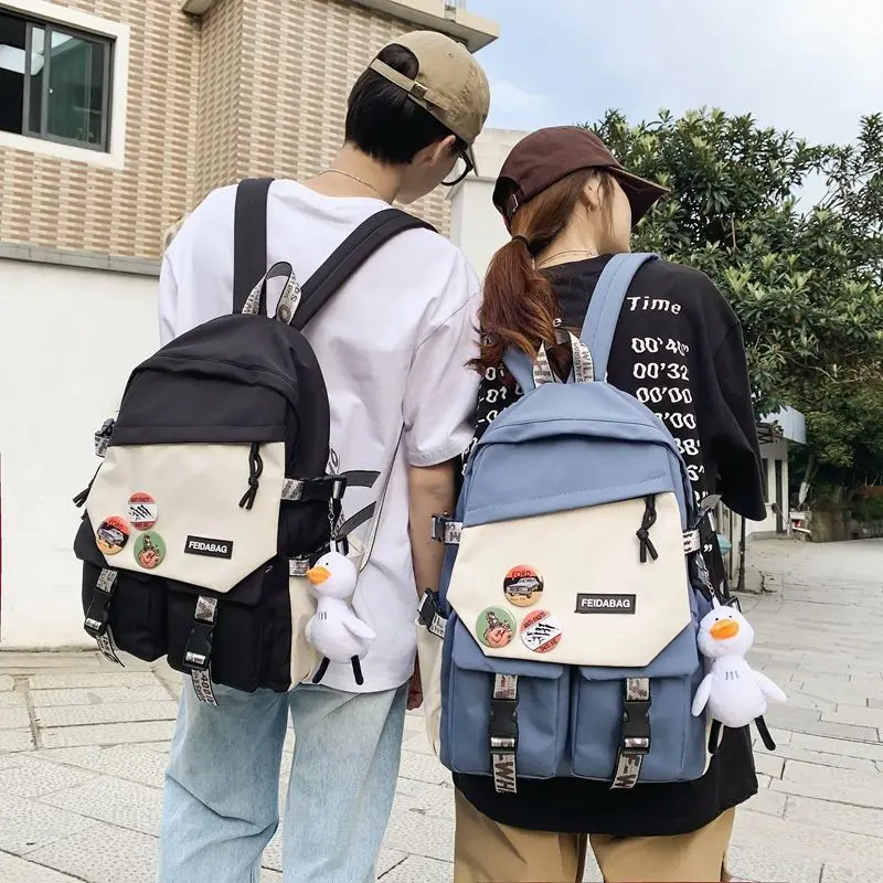 

Female Harajuku Nylon Bag Kawaii Girl College Student Backpack Waterproof Fashion Ladies School Book Bags Women Cute Backpacks