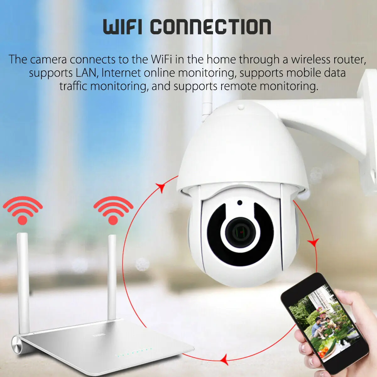 5X зум WiFi PTZ IP камера панорамирование наклона 1080P HD Безопасности IP ИК камера ночного видения наружная скорость Купол беспроводная видеокамера с Wi-Fi