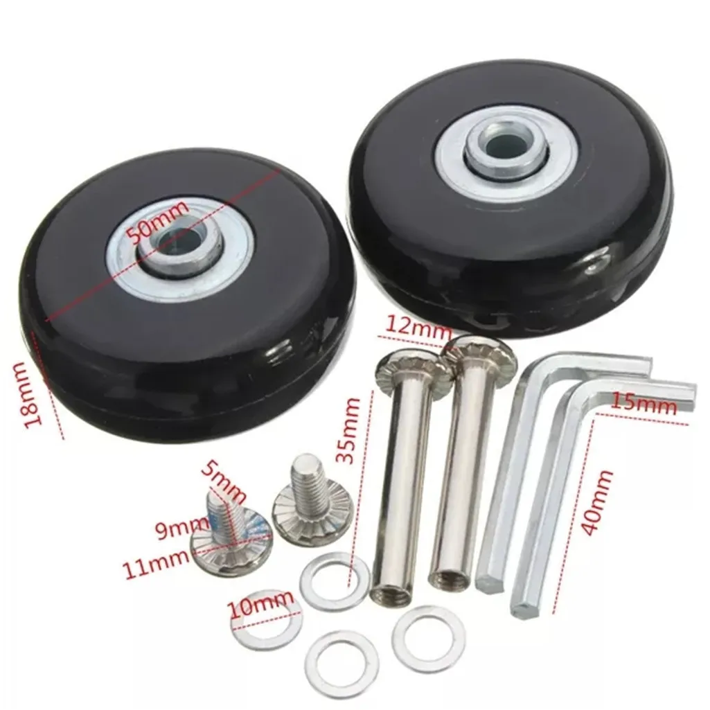 Ролик для багажа 2 шт. 50 мм сменный резиновый ролик Ремонтный ремонта 2020 товары