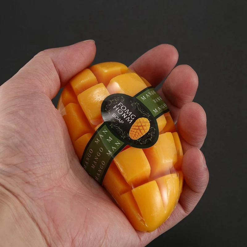 Натуральное Отбеливающее мыло ручной работы экстракт фруктов уменьшает темное