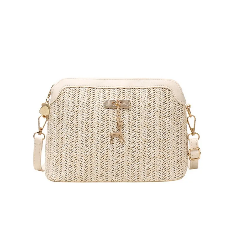 

2021 Summer Shoulder Crossbody Bags Straw Bags For Women Handmade Tassel Beach Bag Beach Vacation Clutch Woven Handba Wholesale