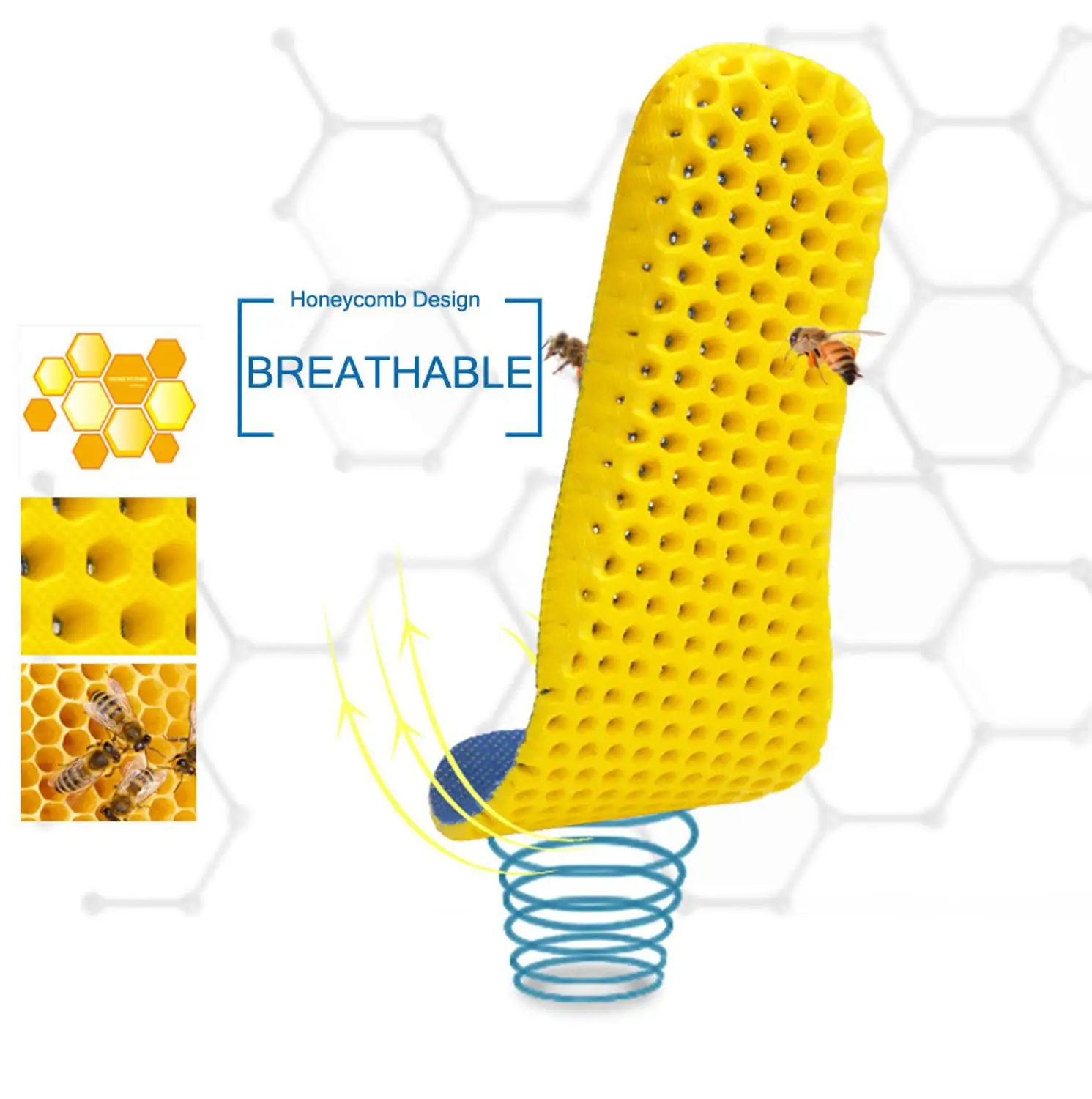 Стельки для обуви из пены с эффектом памяти дышащие безопасные поддержкой свода