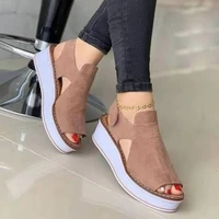 hot womens fish mouth thick soled sandals large size breathable shoes fashion women sandals