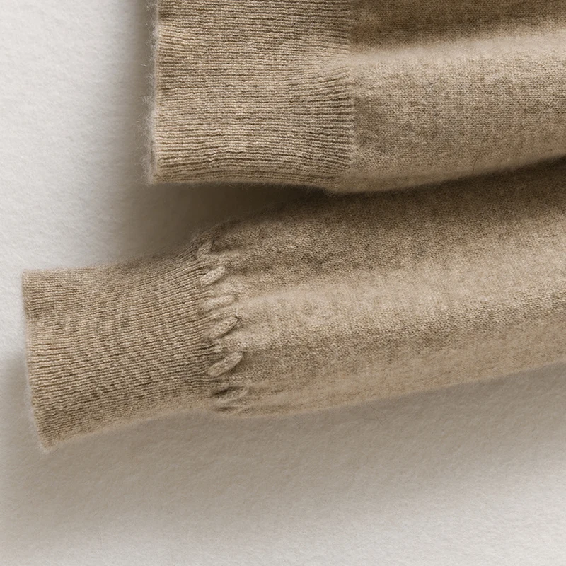 Свитер из 100% чистой шерсти и кашемира осень/зима 2021 Женский пуловер с высоким