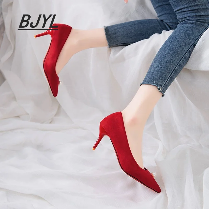 

High heels women 2020 new pointed toe shallow mouth single shoes women stiletto high heel fashion women's shoes