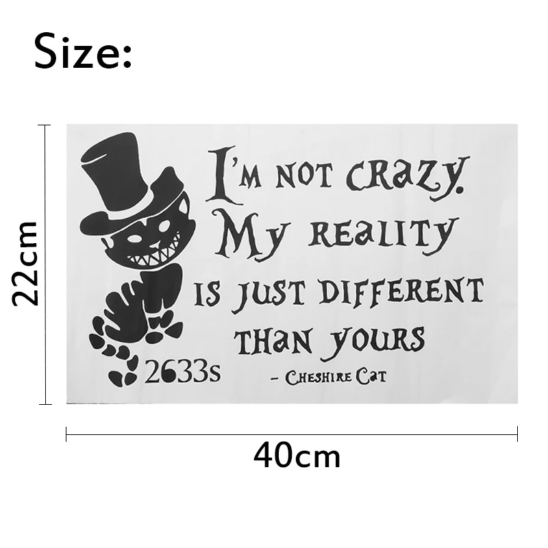 Хэллоуин наклейки на стену Алиса в стране чудес виниловые для гостиной домашний