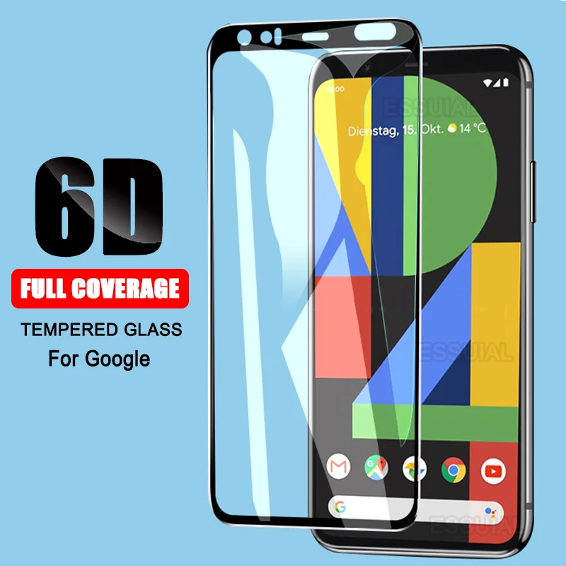 6D полное покрытие закаленное стекло для Google Pixel 4 3 3a 2 XL 2XL 3XL 3axL Защитная пленка
