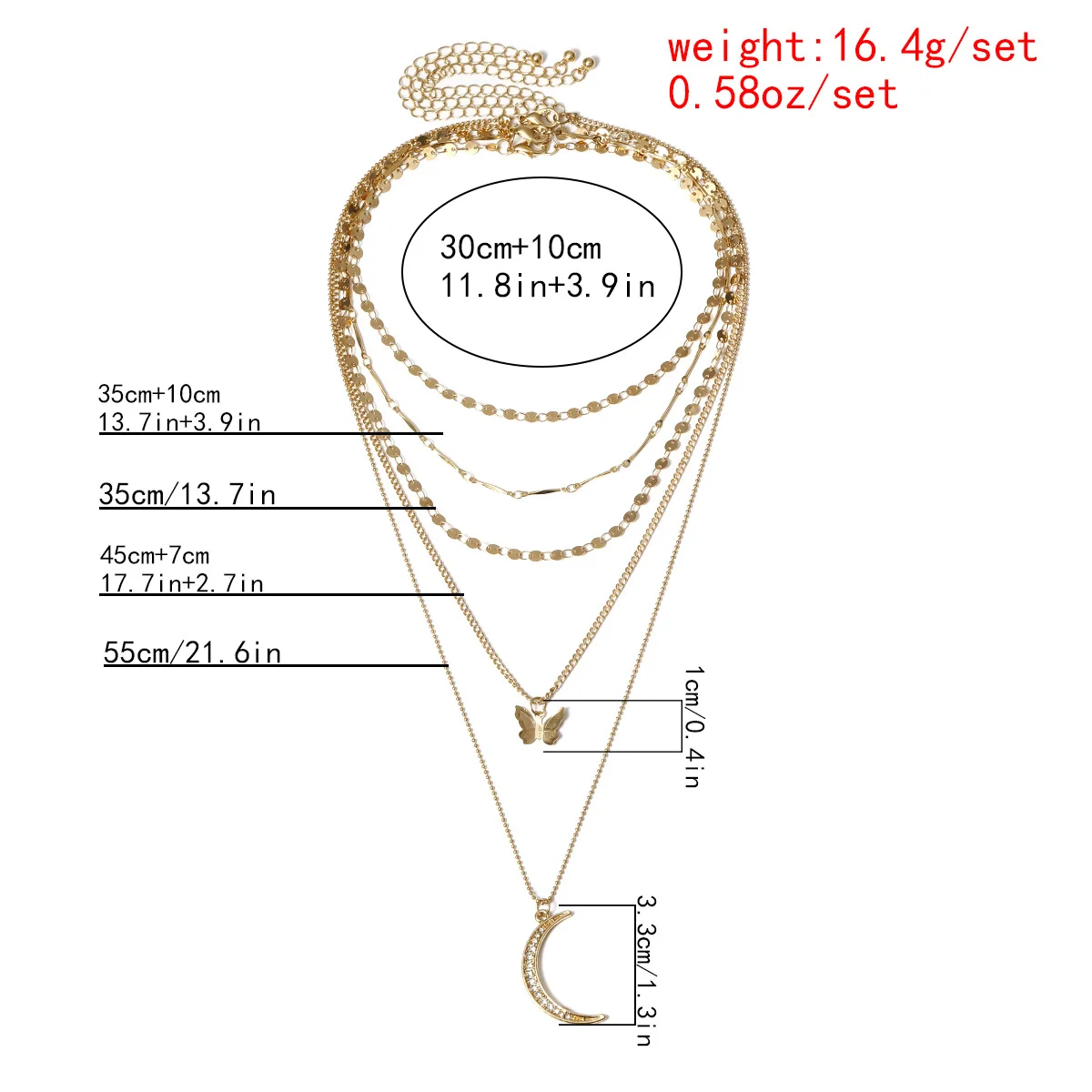 

Gargantilla Mujer Star Moon Pendant Necklace Stainless Steal Necklace Women Gold Chain Sterrenbeeld Ketting Womens Choker