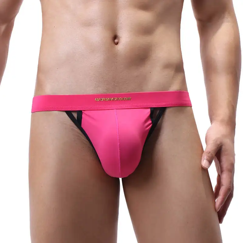 Мужские трусы бикини с U образным вырезом зеленые дышащие Трусы стринги Тонги