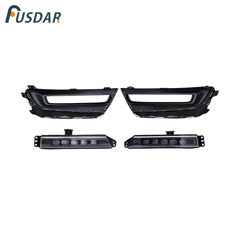 Передсветильник светодиодные фары противотуманные + крышки радиатора для Honda CR-V