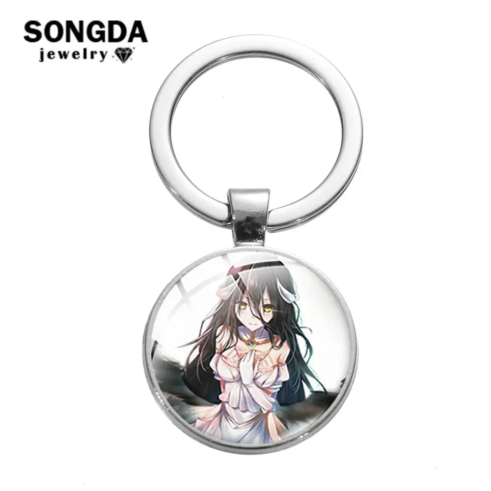 SONGDA персонаж аниме Overlord альбедо кольцо для ключей японских мультфильмов