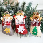 Рождественские чулки с Санта-Клаусом, рождественские подарки на новый год 2022, ранние украшения для дома, рождественские носки 2021
