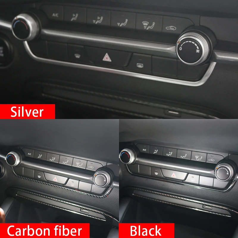 For Mazda 3 2019 2020 2021 2022 BP Stainless Car Dashboard Center Console Cover Trim Sticker Sequin Garnish Molding Accessories images - 6