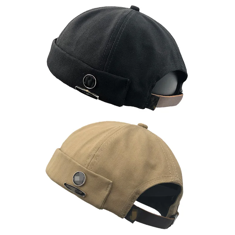 Модная Мужская Уличная Повседневная Байкерская Кепка Docker Sailor Beanie Brimless унисекс